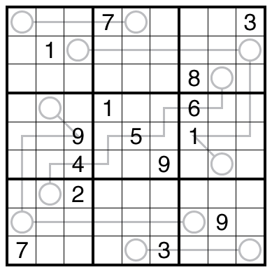 Odd/Even Bridge Sudoku by Philip Newman