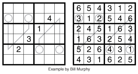 Odd/Even Bridge Sudoku Example by Bill Murphy