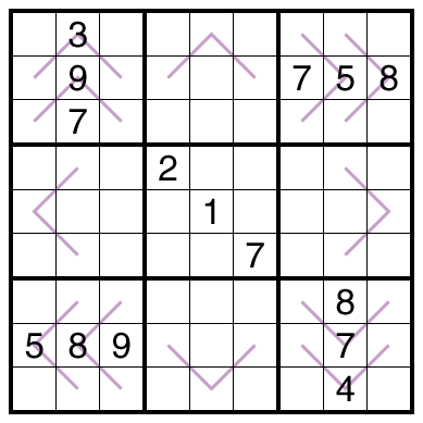 Zipper Lines Sudoku by Bill Murphy