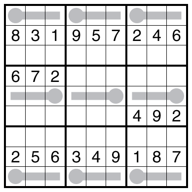 Thermo-Sudoku by clover!