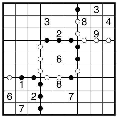 Kropki Pairs Sudoku by Philip Newman