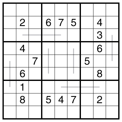 Parity Lines Sudoku by clover!
