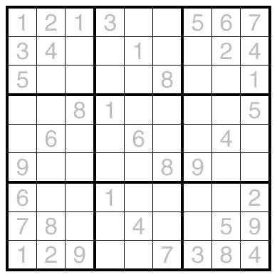 Liar Sudoku (Givens) by Bill Murphy