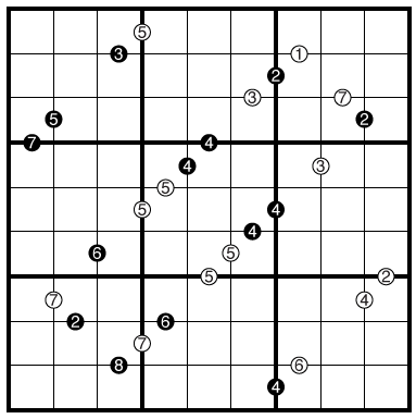 Difference Pairs Ratio Pairs Sudoku by Philip Newman