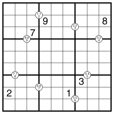Quadruples Sudoku by Philip Newman