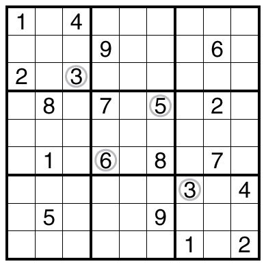 Count Different (Circles) Sudoku by clover!