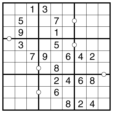 Consecutive Pairs Sudoku by Philip Newman