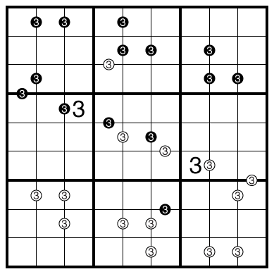 Difference/Ratio Pairs Sudoku by Philip Newman