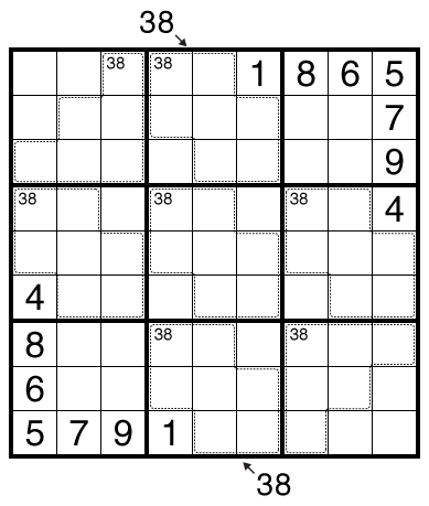 Killer / Little Killer Sudoku by clover!