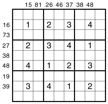 Neighbors Sudoku (Ordered) Sudoku by Bill Murphy
