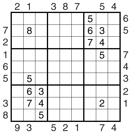 Index to One Sudoku by Philip Newman