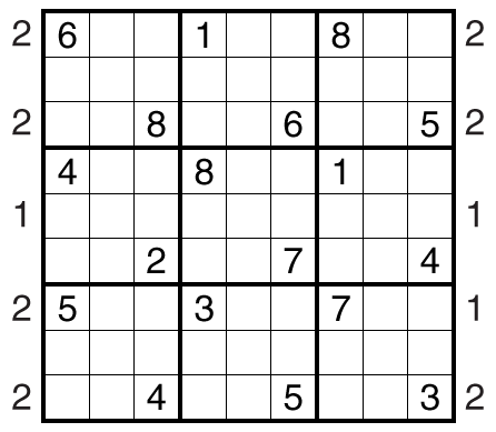 Position Sudoku Sudoku by Bill Murphy
