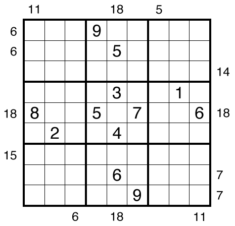 Sum Before Nine Sudoku by clover!