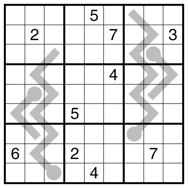 Anti-King Thermo Sudoku by Philip Newman
